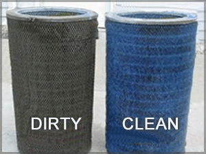 Dust collector filter deals cleaning